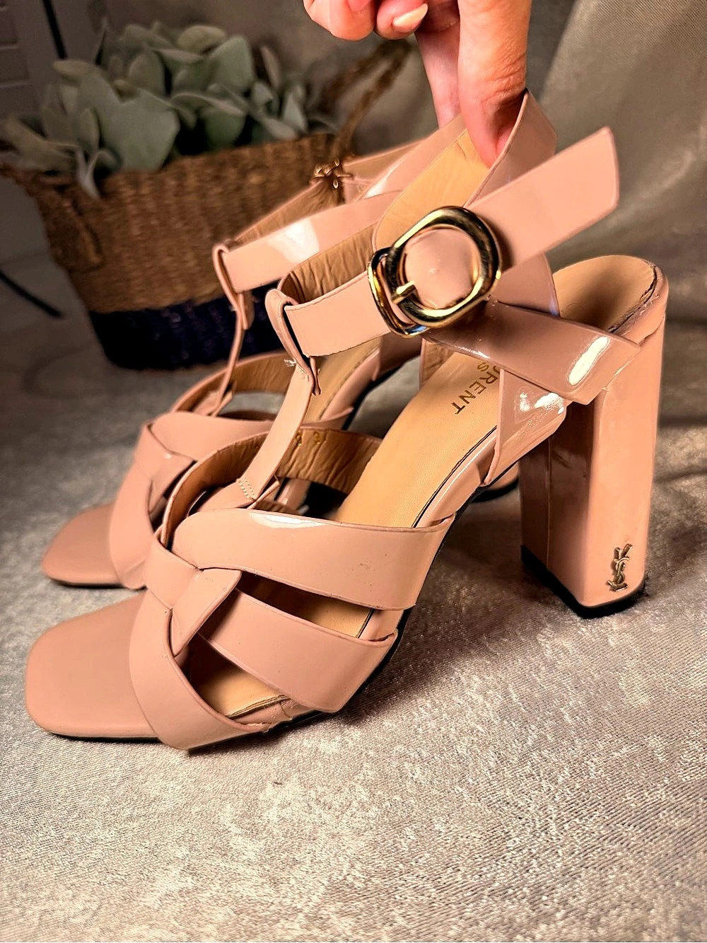 Saint Laurent Tribute Pink Heels